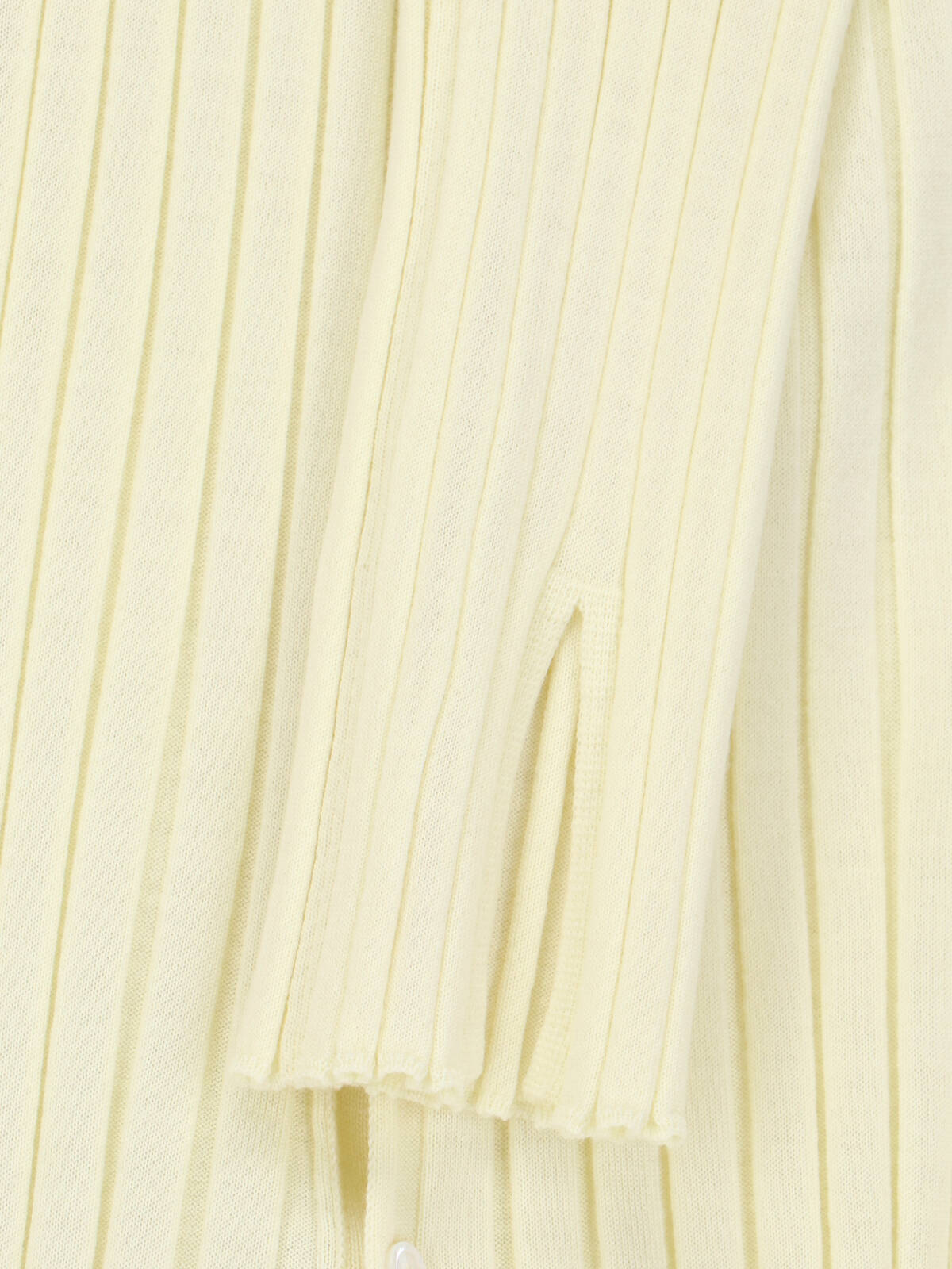 Ribbed Knit Sweater with Classic Collar