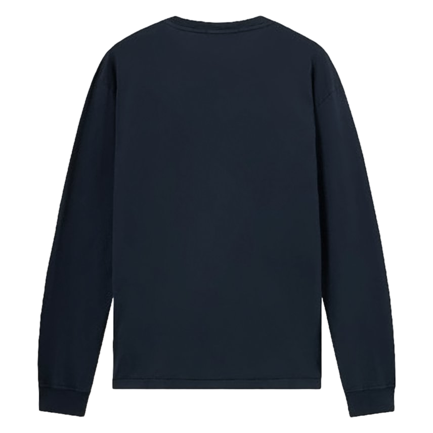 Long-Sleeve Black T-Shirt with Minimalist Design