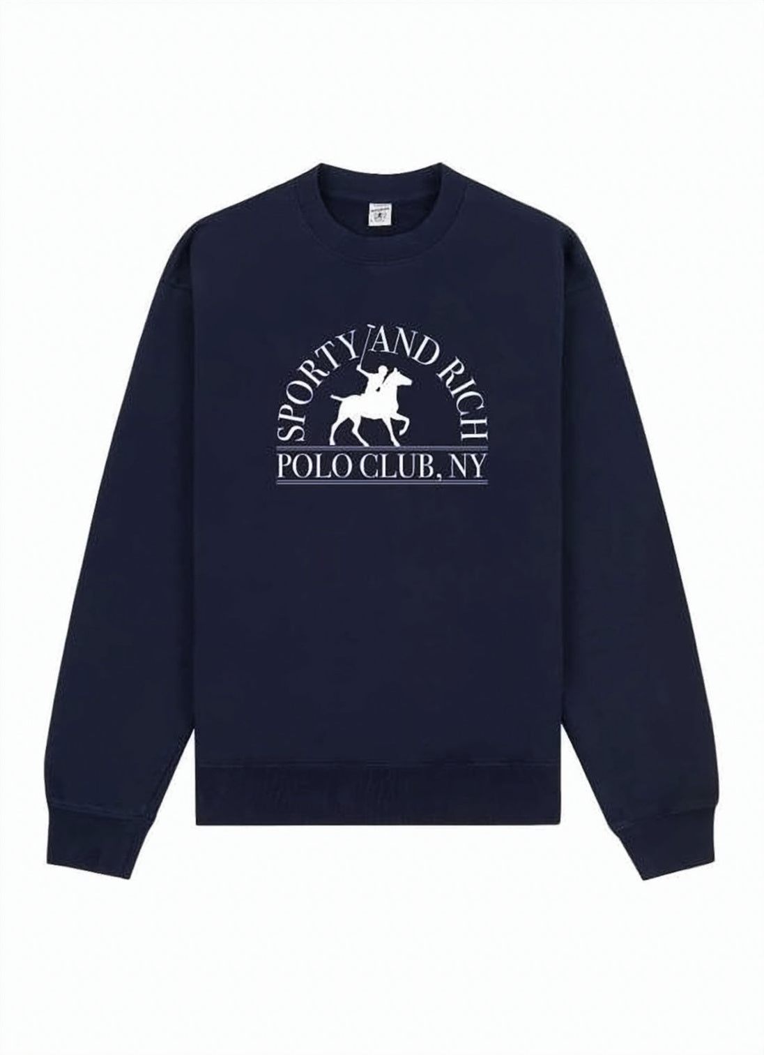 Relaxed-Fit Long-Sleeve Crewneck Sweatshirt with Central Graphic