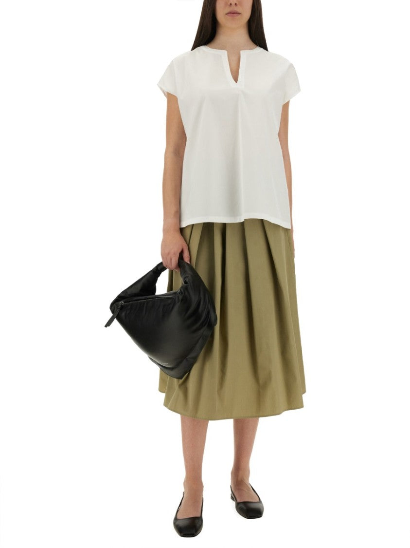 Relaxed Oversized White Cotton Top