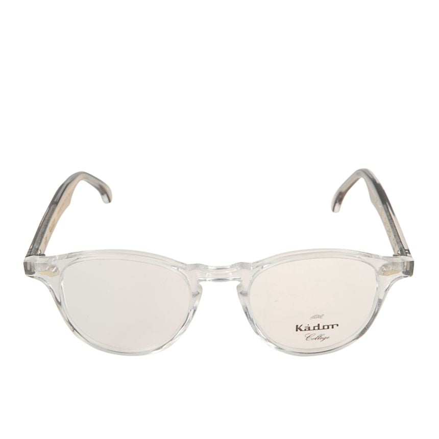 Oxford Transparent Front Frame Eyeglasses with Curved Black Temples