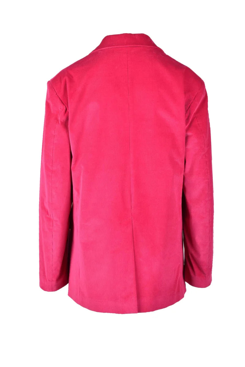Tailored Fuchsia Jacket with Classic Lapel