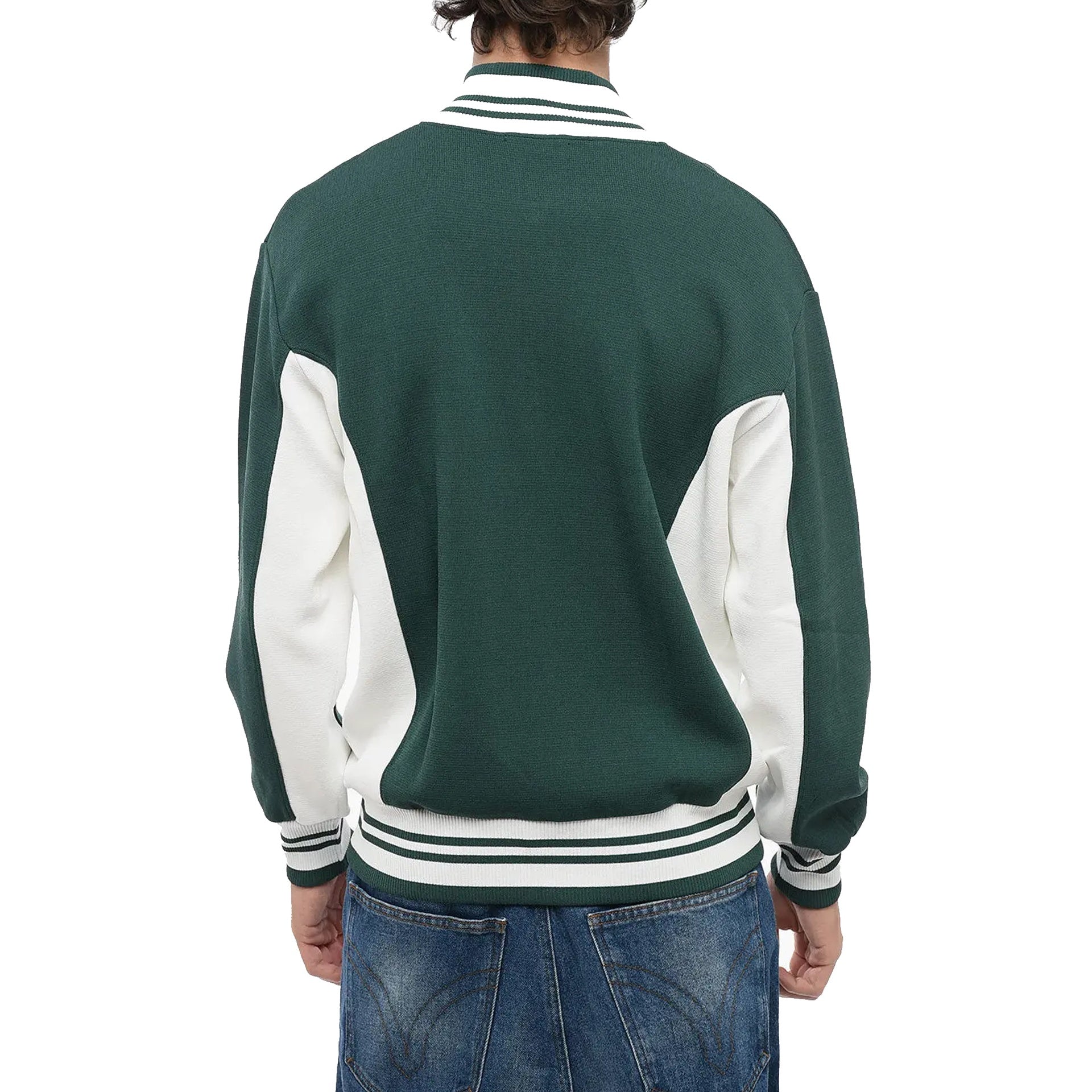 Contrast Panel Track Bomber Jacket
