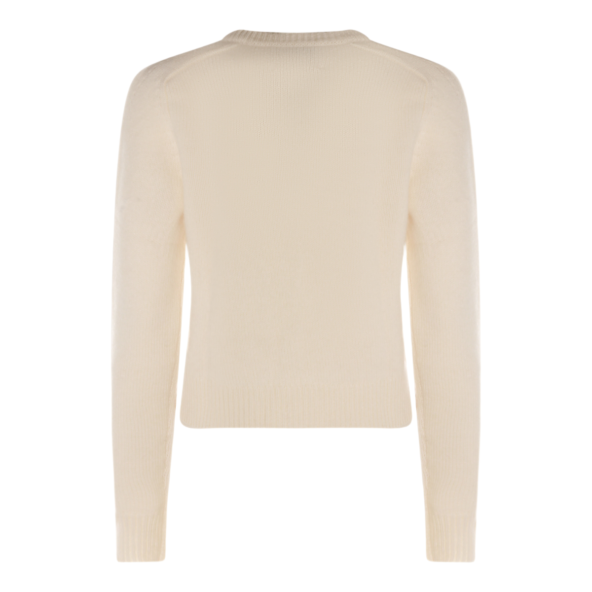 Classic Crew Neck White Sweater