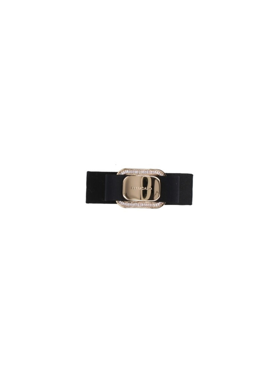 "Vara" Grosgrain Hair Clip – Black
