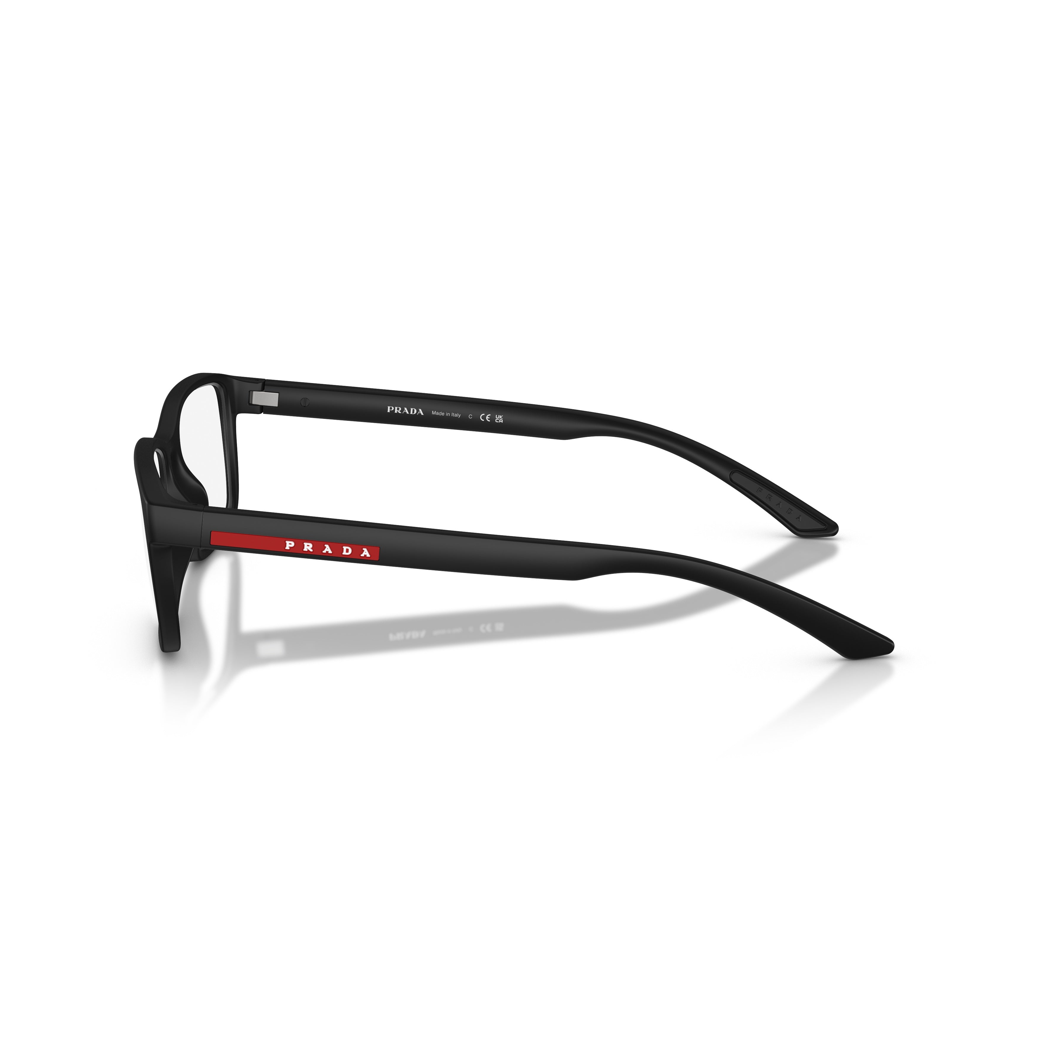 0ps 06rv Rectangular Matte Black Eyeglasses