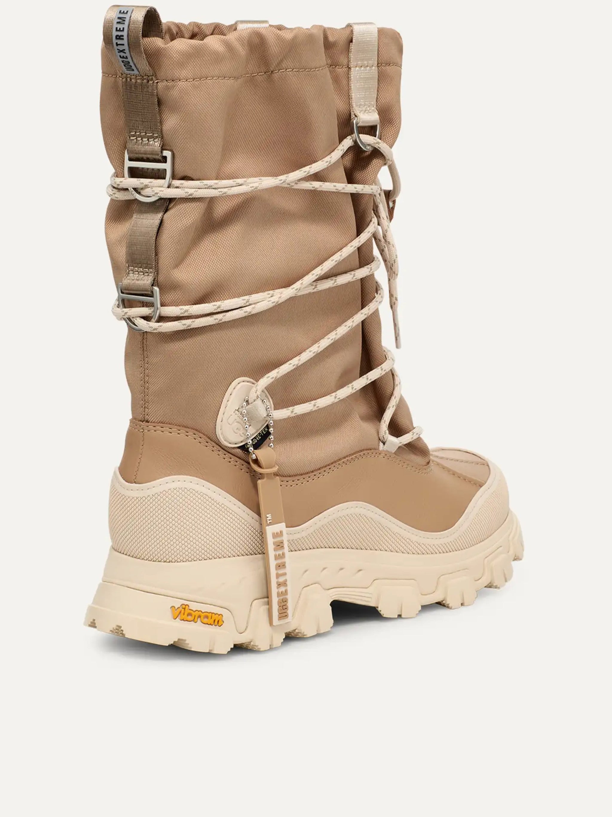 Beige Metropeak Mid-Calf Utilitarian Boots