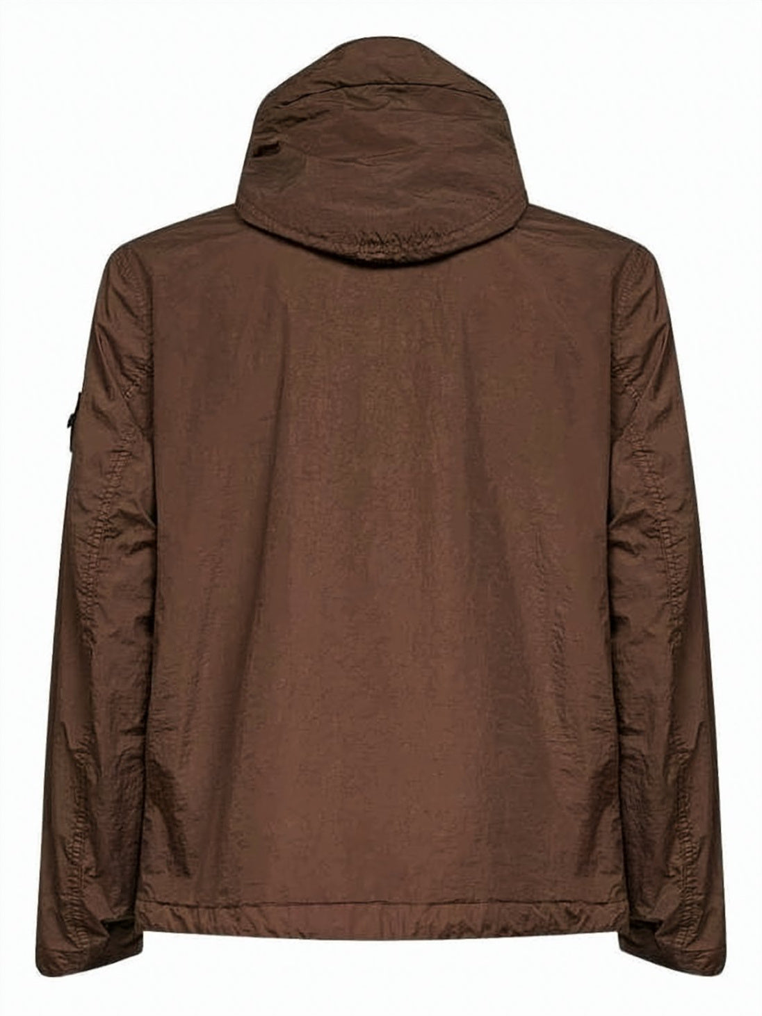 Crinkled Nylon Wind Resistance Hooded Jacket