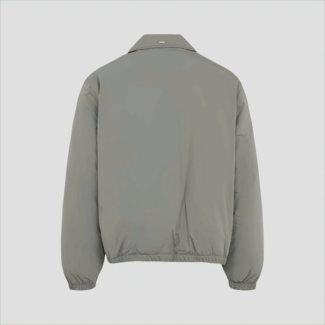 Minimalist Grey Jacket with Front Zipper