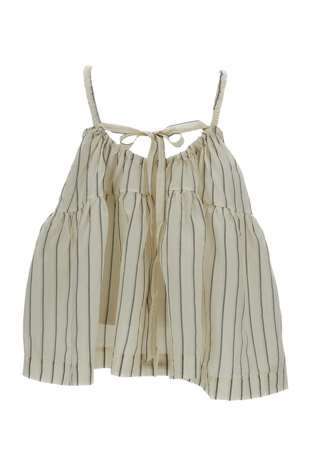 Silk Striped Tank Top
