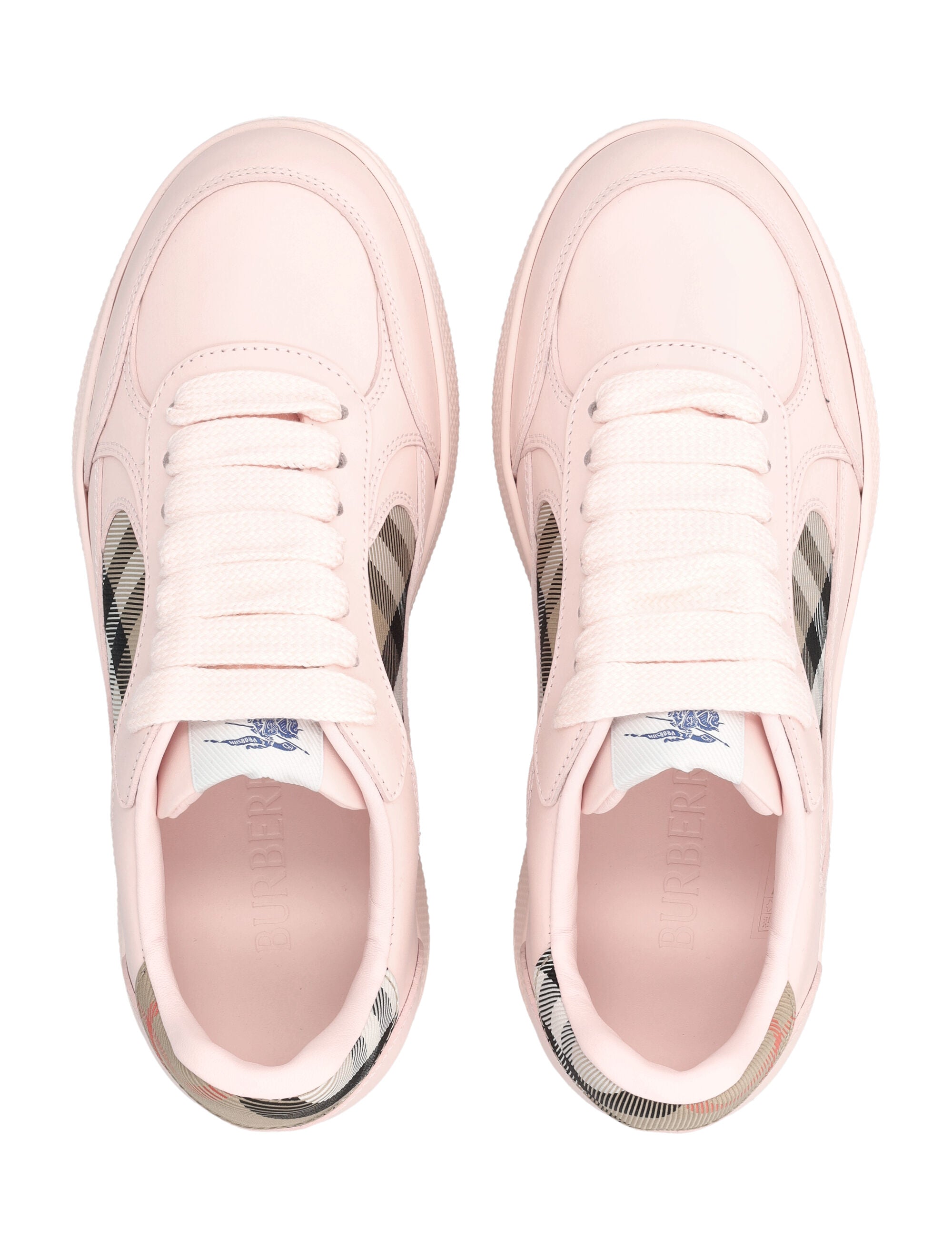 London Leather And Check Terrace Women’S Sneakers