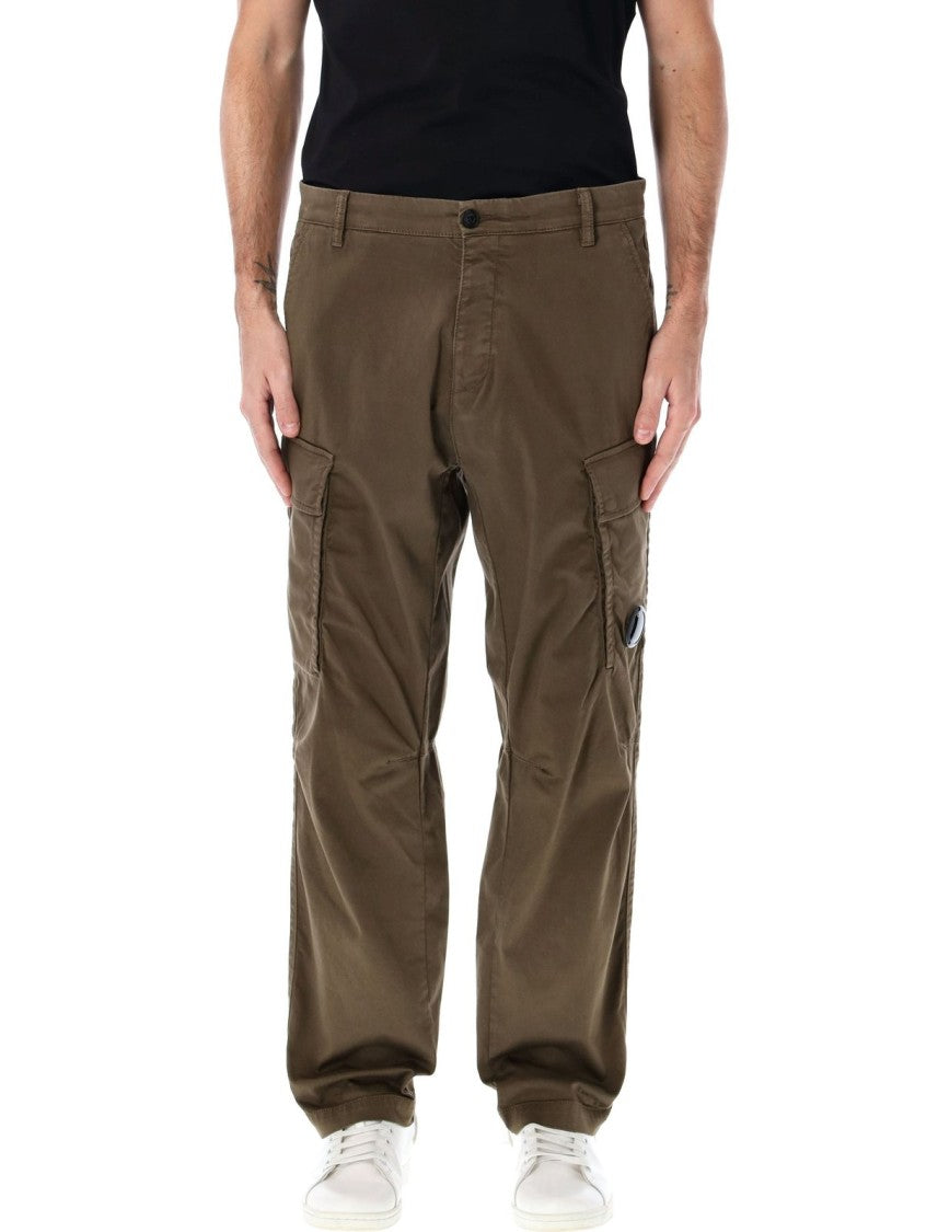 Relaxed Fit Straight Pants With Cargo Pockets
