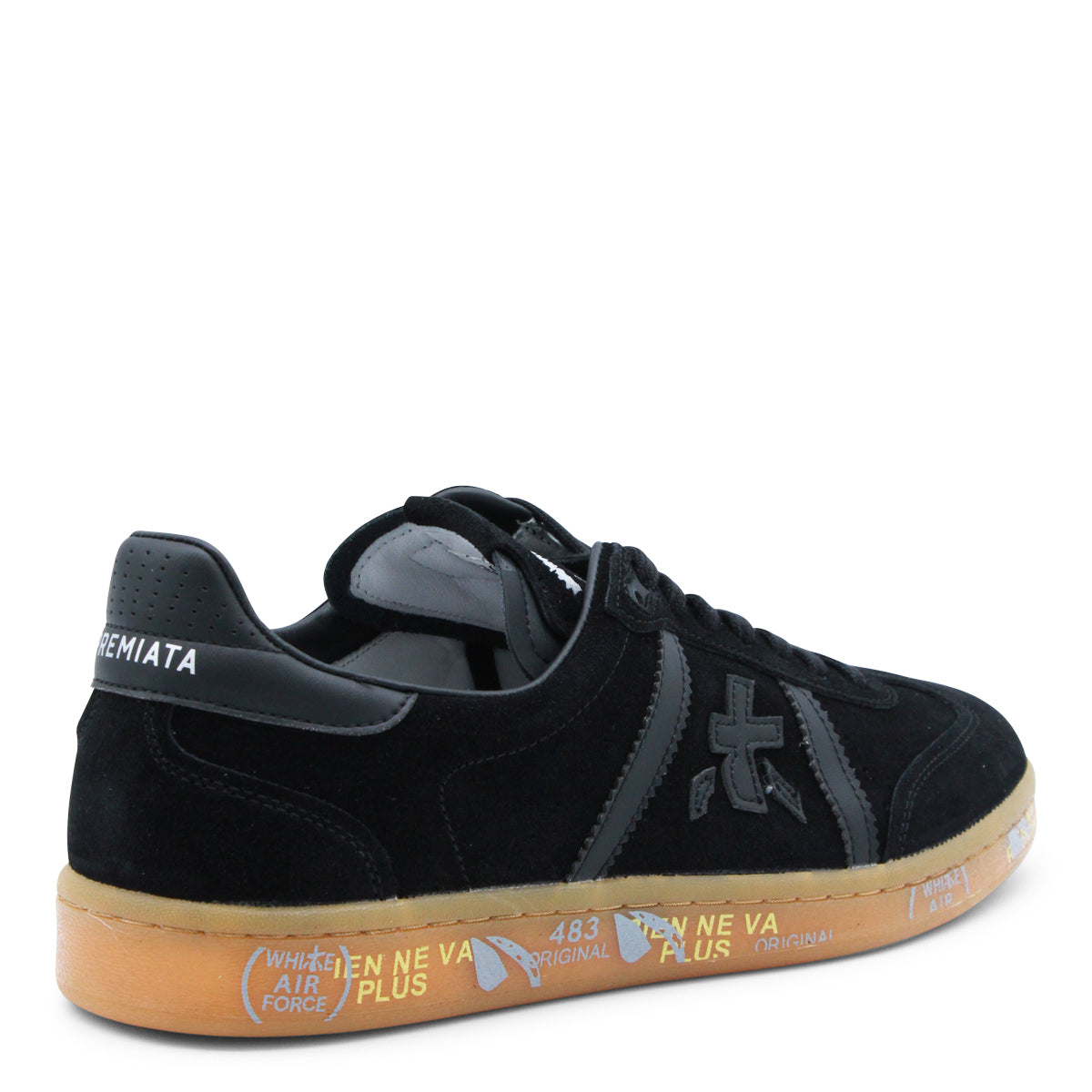 Black Leather Bonnie Sneakers