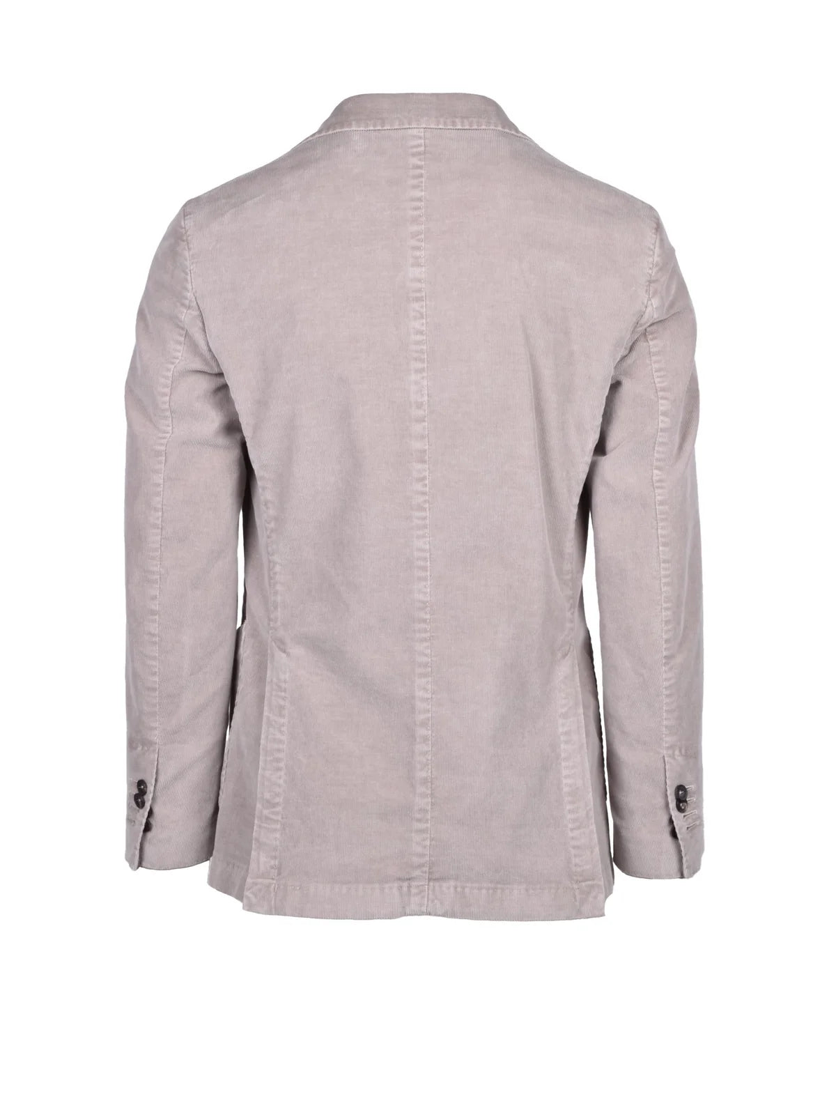 Beige Velvet Cotton Elastane Suit