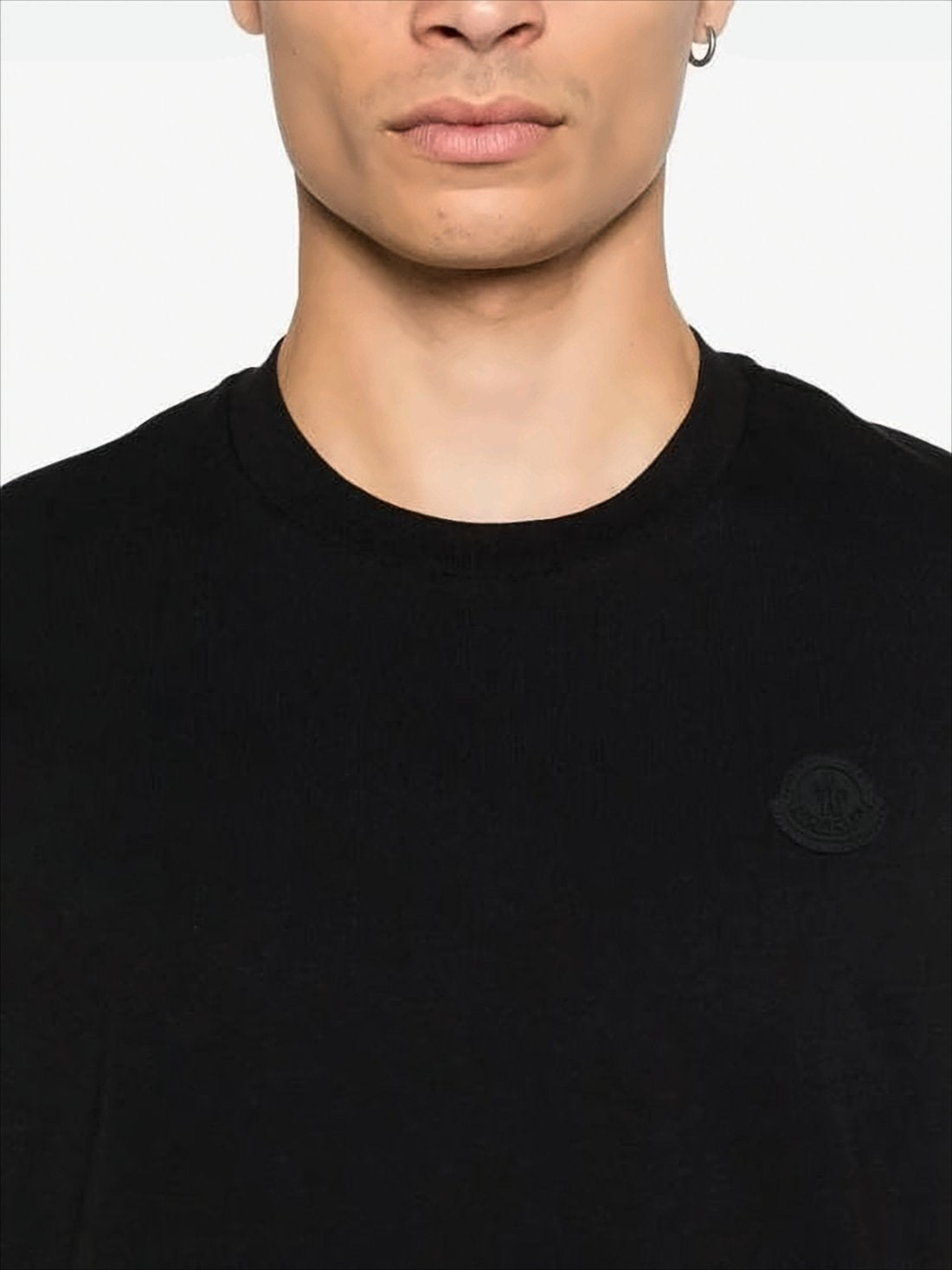 Cotton T-Shirt with Subtle Logo Patch