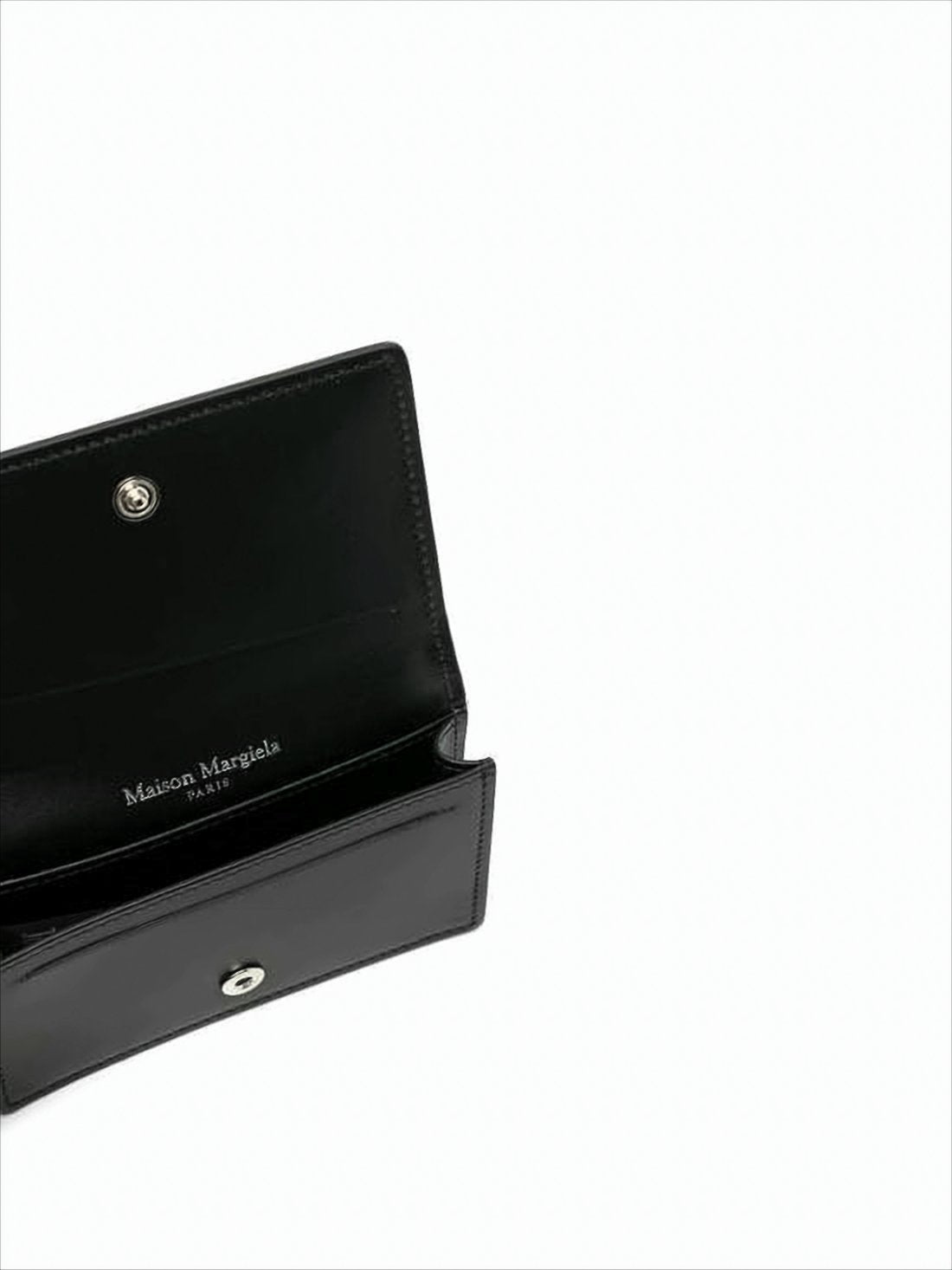 Textured Black Calf Leather Wallet