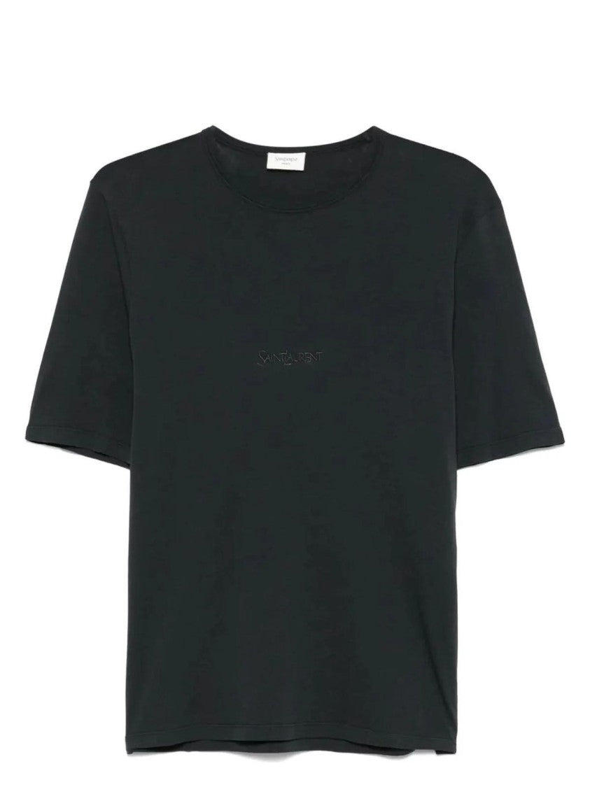 Col Rond Manches Court T Shirt