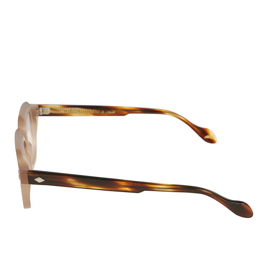 Turbot Rectangular Frame Eyeglasses with Tortoiseshell Temples