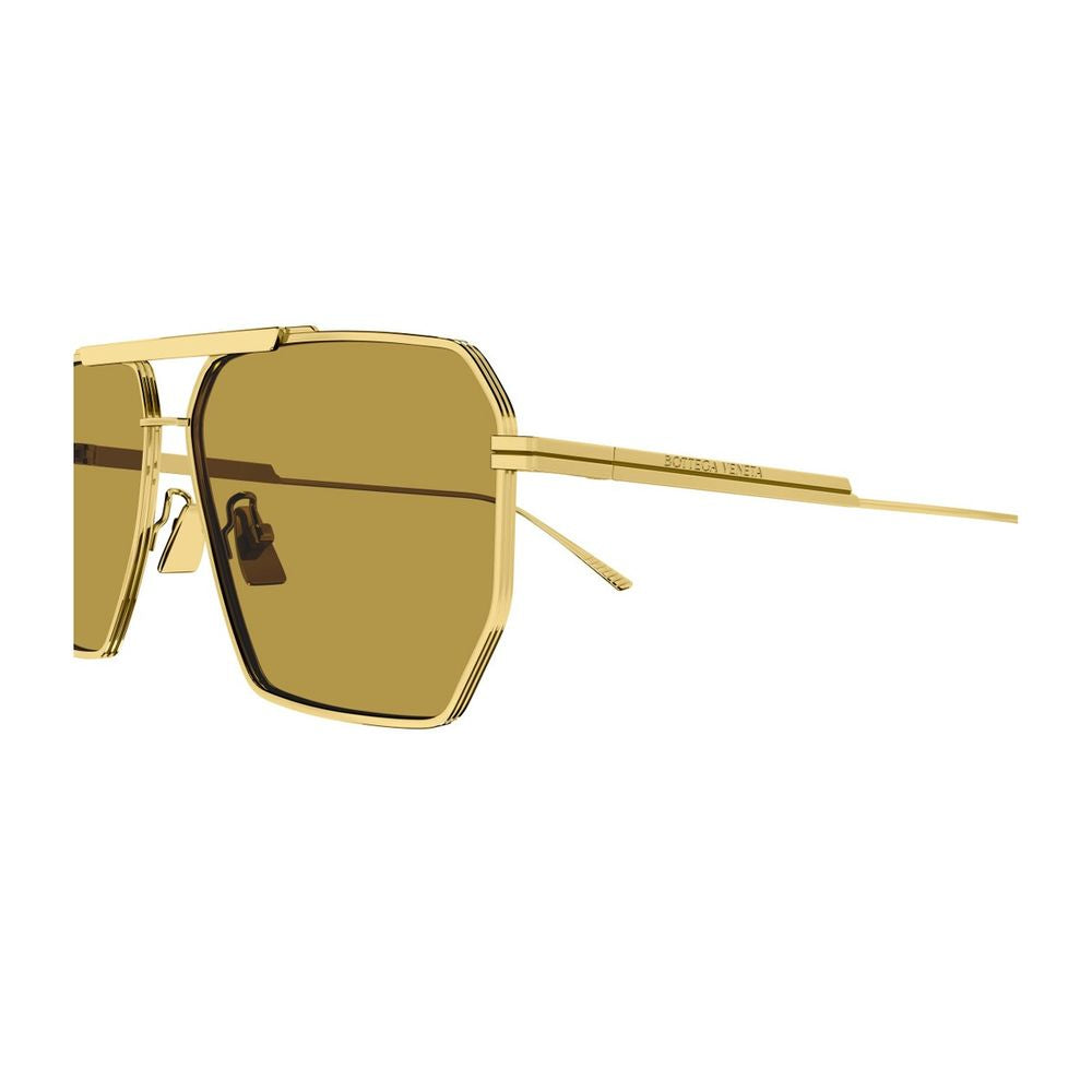 Bv1012S Line Aviator Sunglasses In Gold-Tone Metal