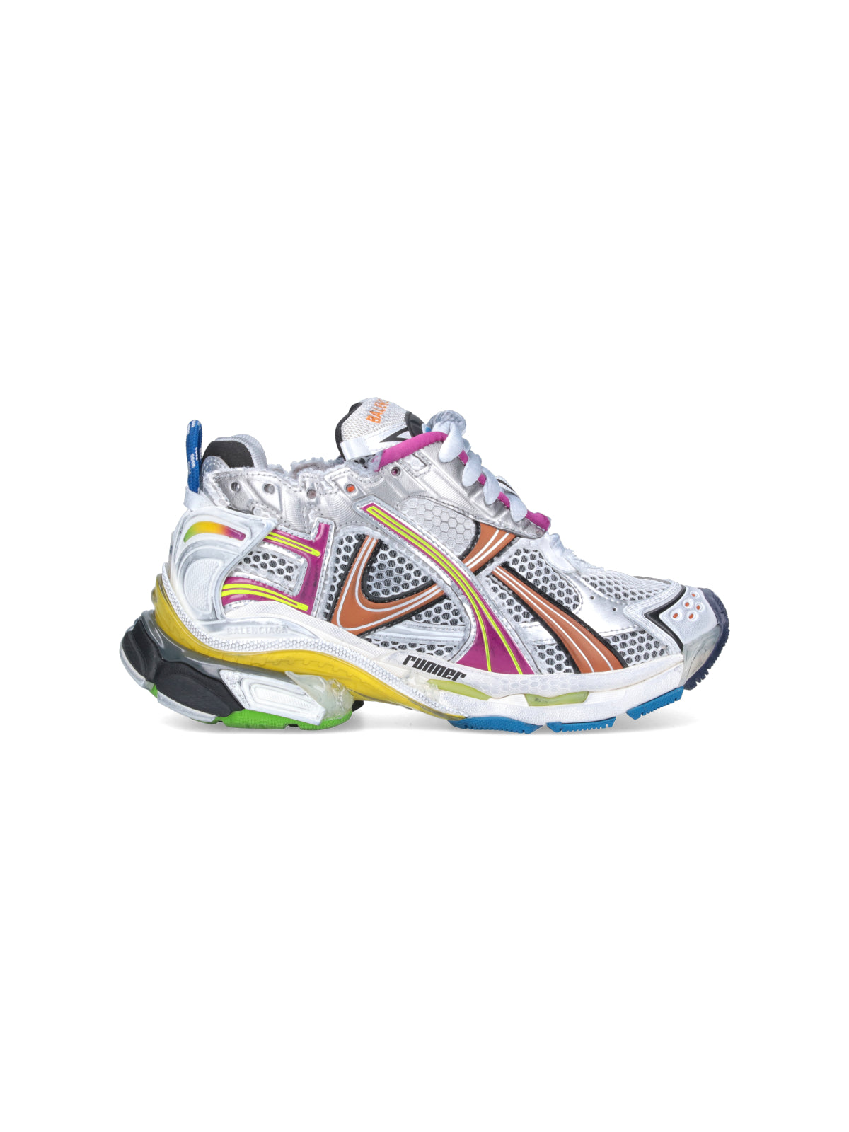 "Runner" Sneakers – Grey/Multicolor