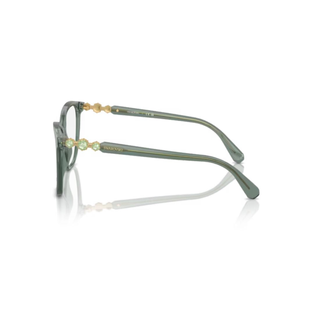 0sk2020 Translucent Green Acetate Cat-Eye Eyeglasses