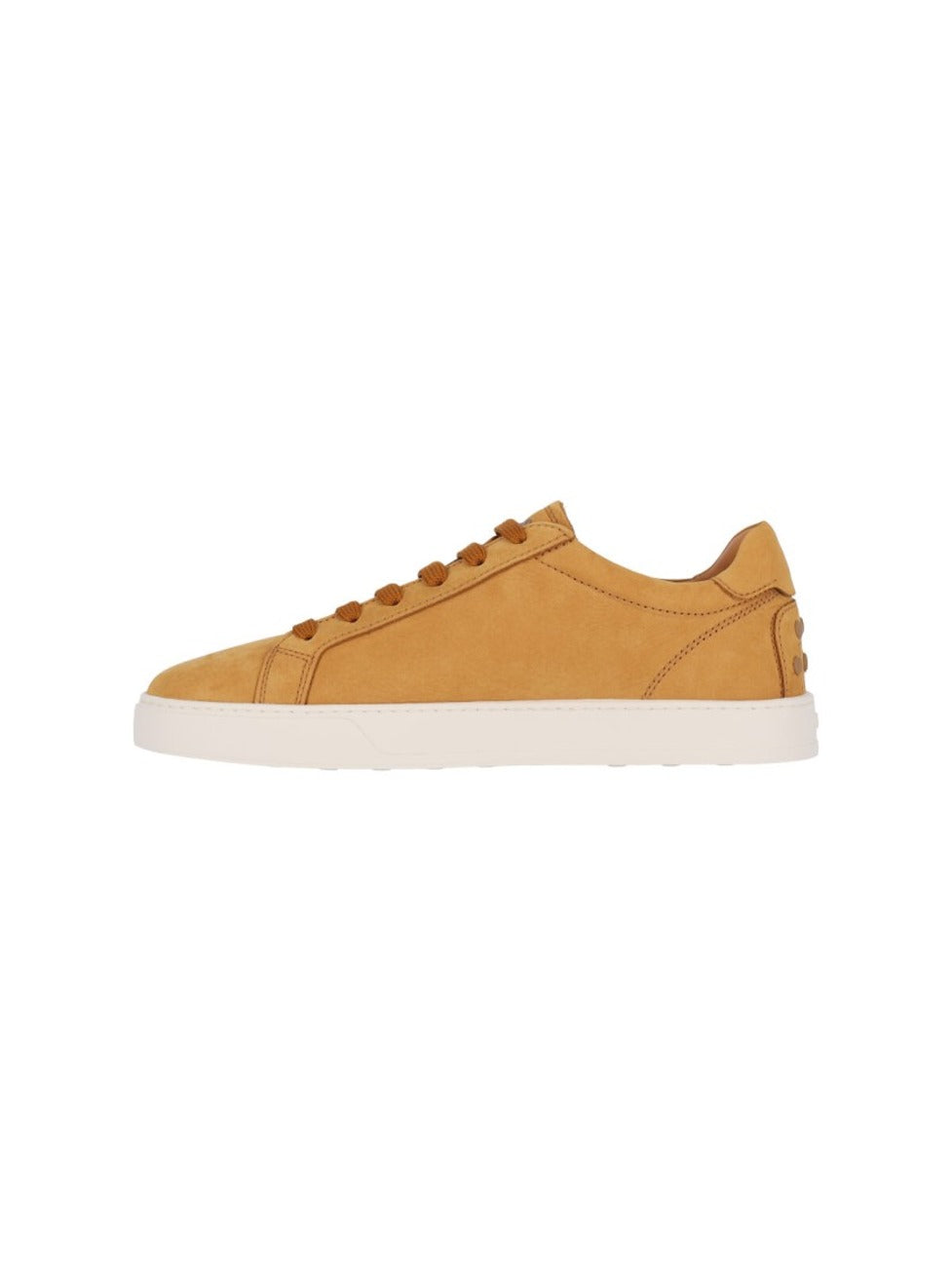 Nubuck Leather Sneakers With Round Toe