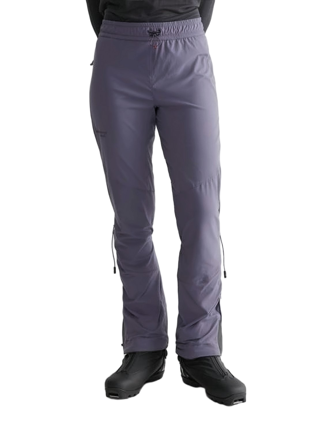 Fitted Straight Pants with Elastic Waistband