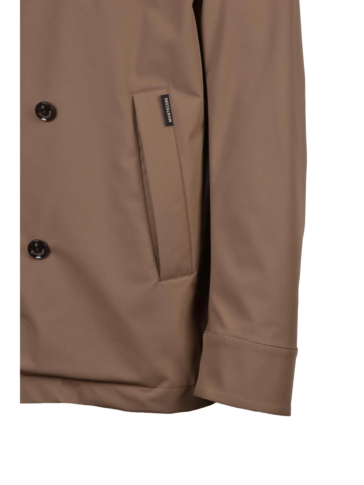 Pikot Stretch Overcoat - Brown