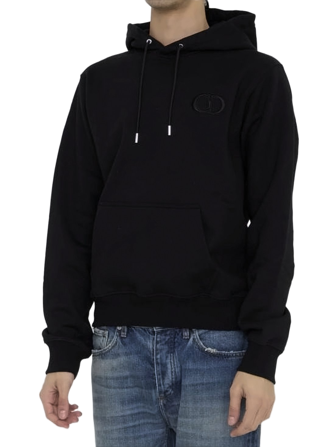 Classic Black Hoodie with Adjustable Drawstring