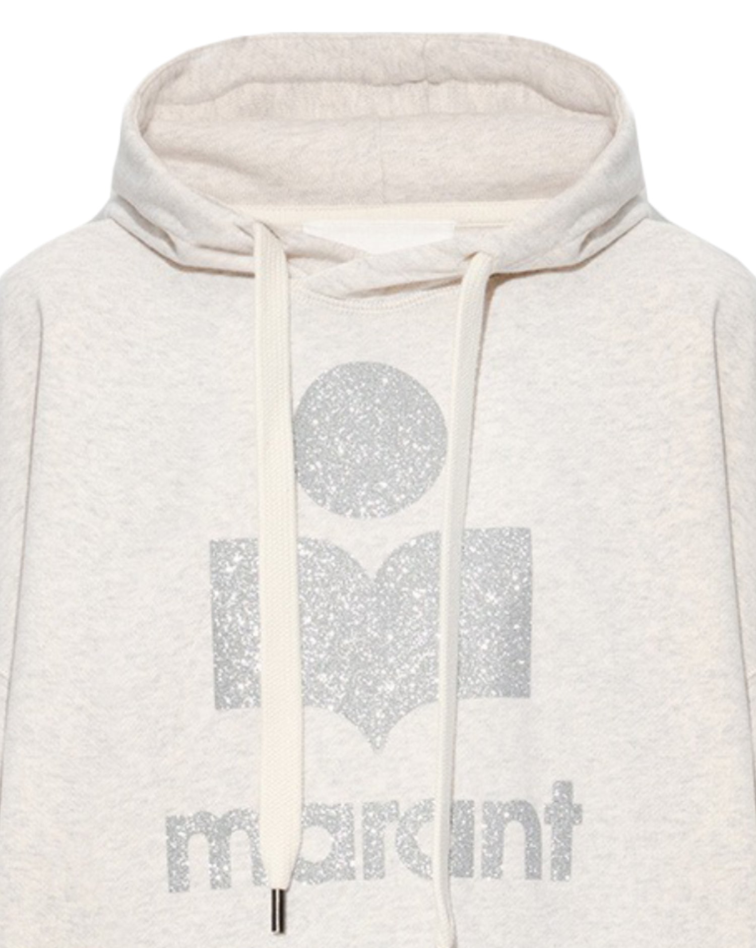 Casual Hoodie with Textured Fabric and Logo Print