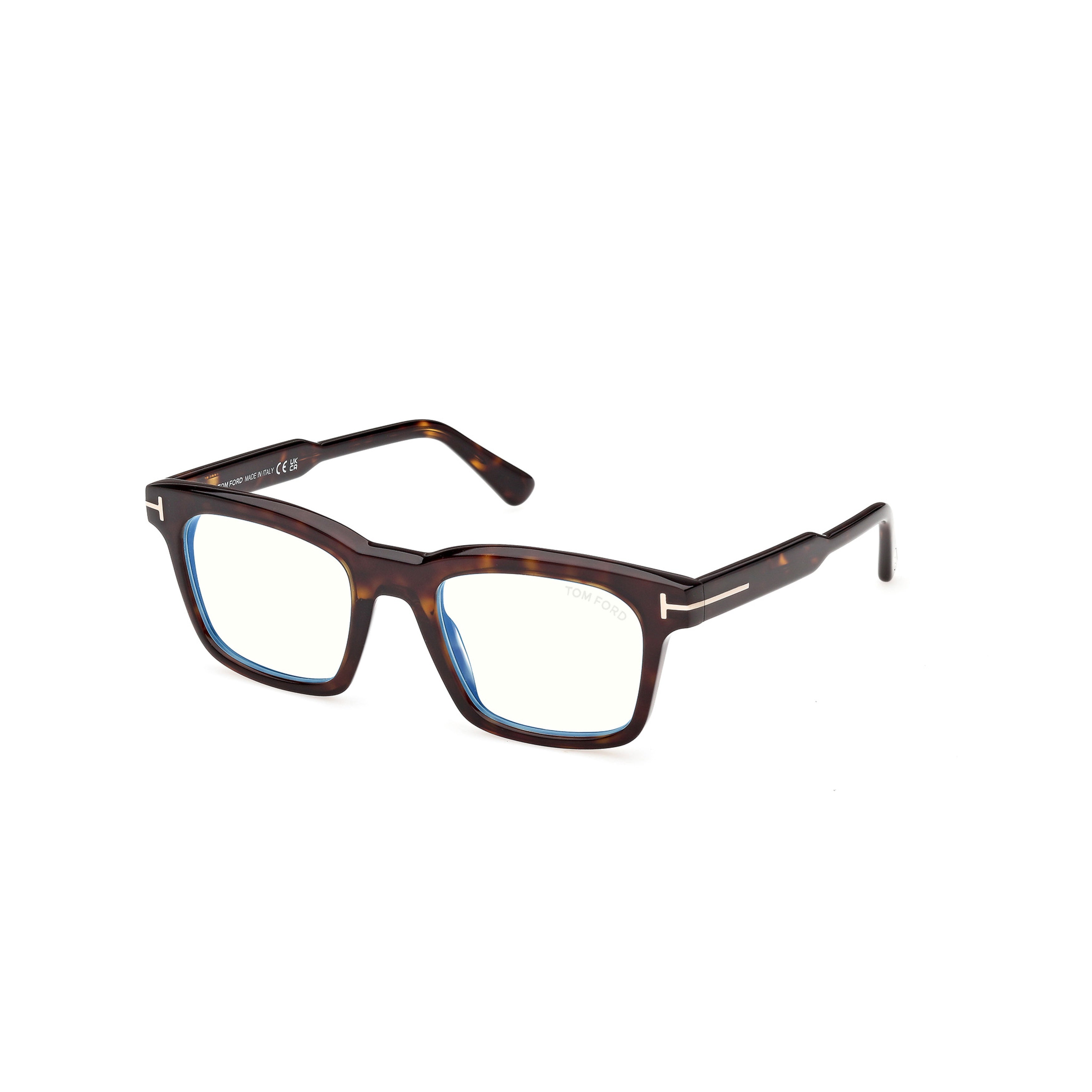 Ft6122-B Bold Rectangular Tortoiseshell Acetate Eyeglasses