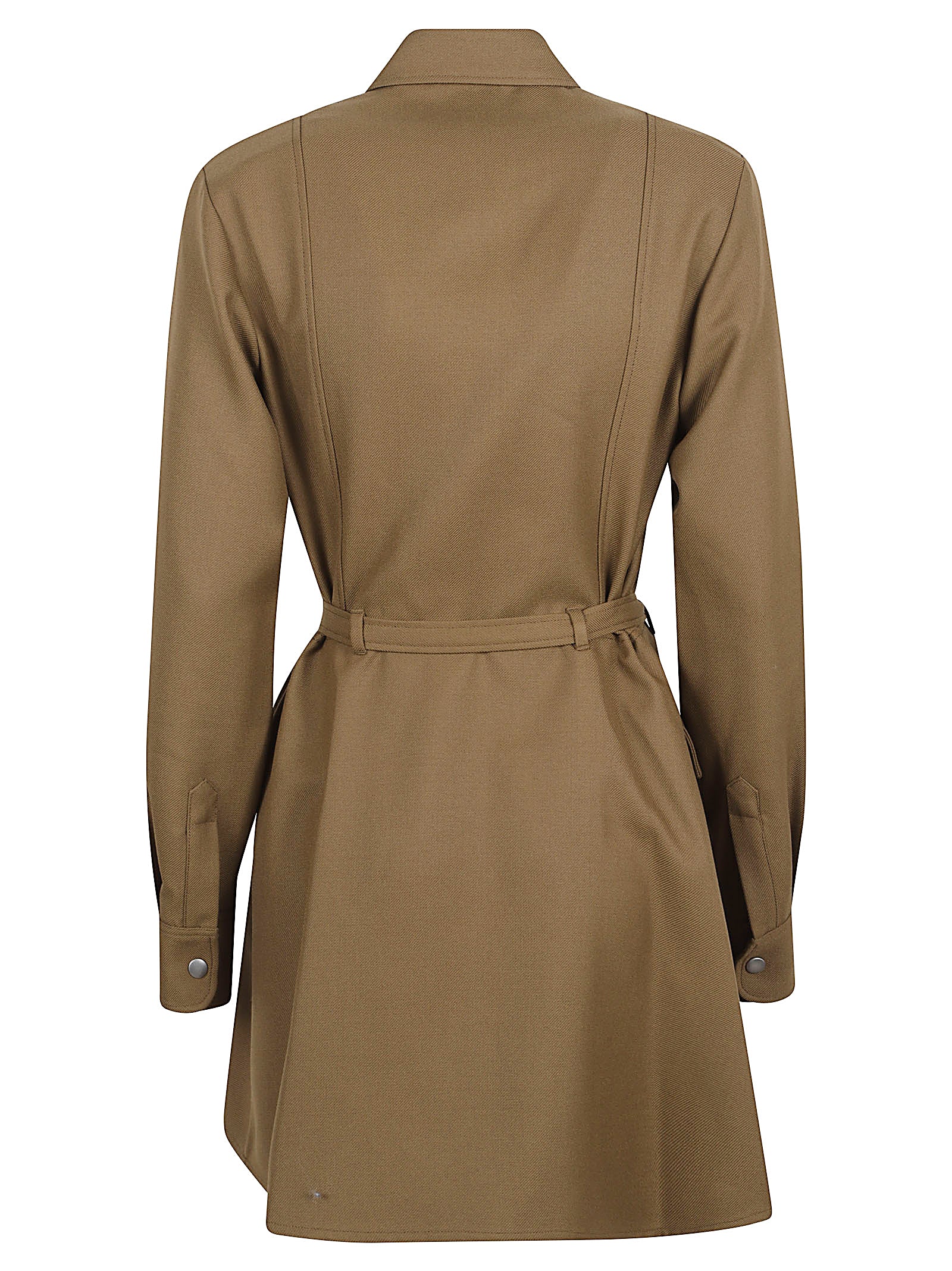Structured Short Coat with Pointed Collar