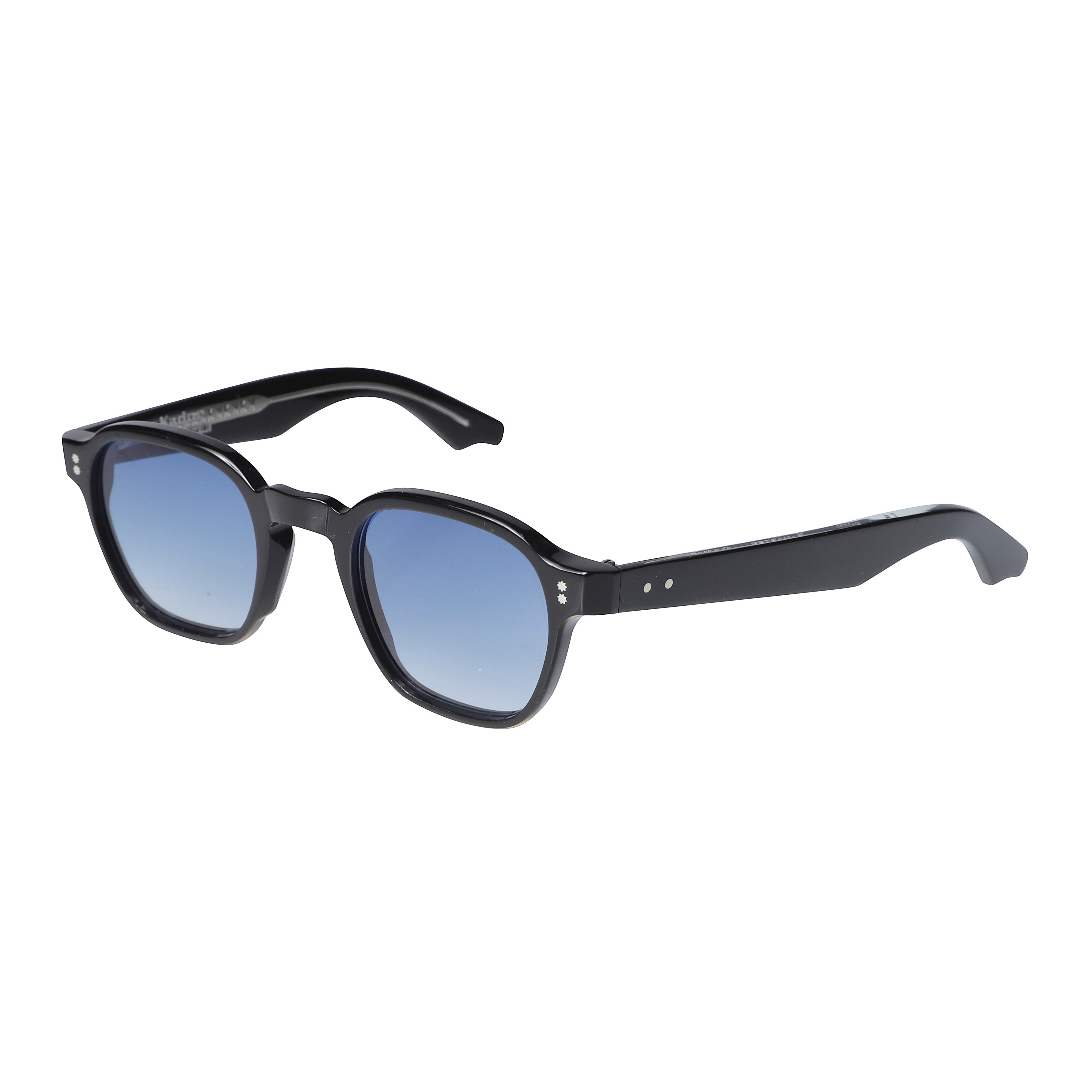 K-Master Square Frame Sunglasses with Gradient Blue Lenses