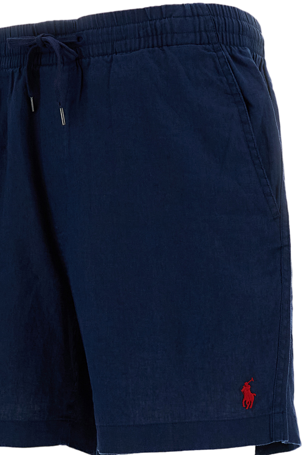 Blue Drawstring Waist Shorts