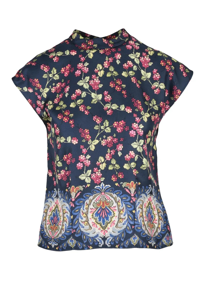 Women's Silk Blouse - Multicolor
