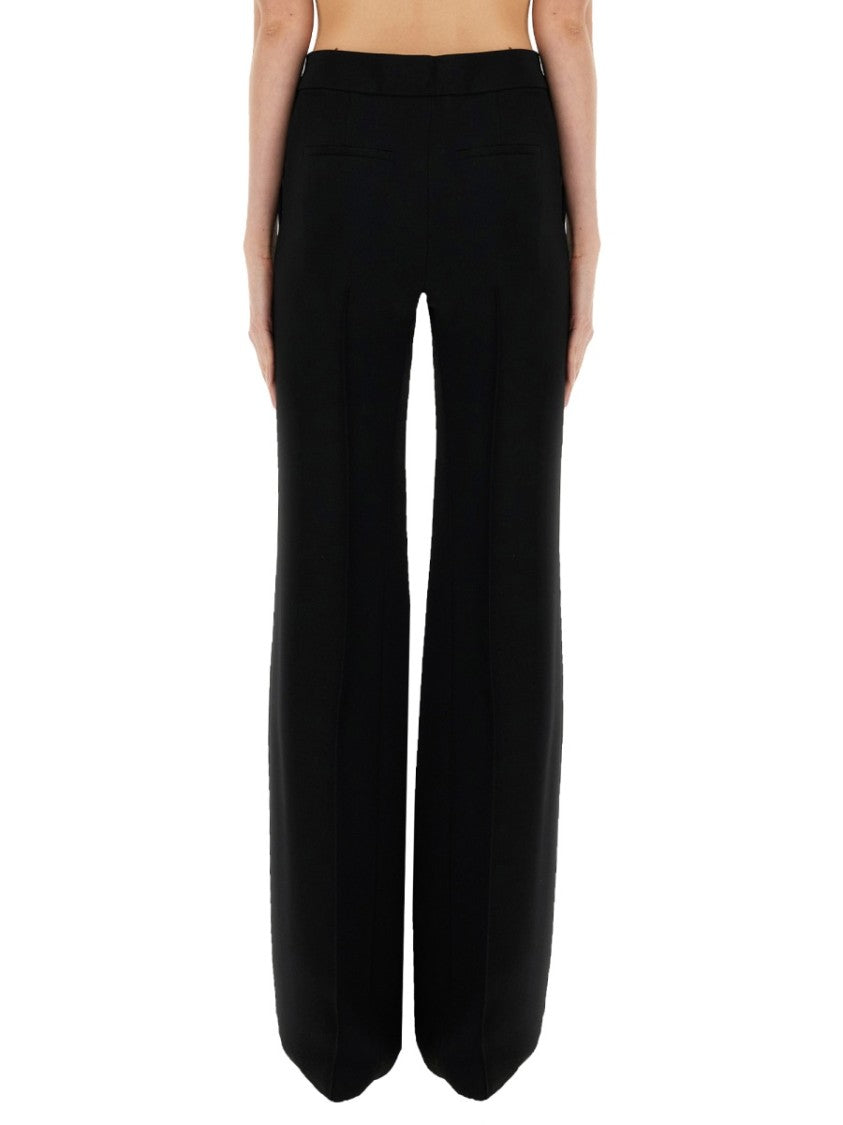 Wide-Leg Tailored Viscose Blend Pants