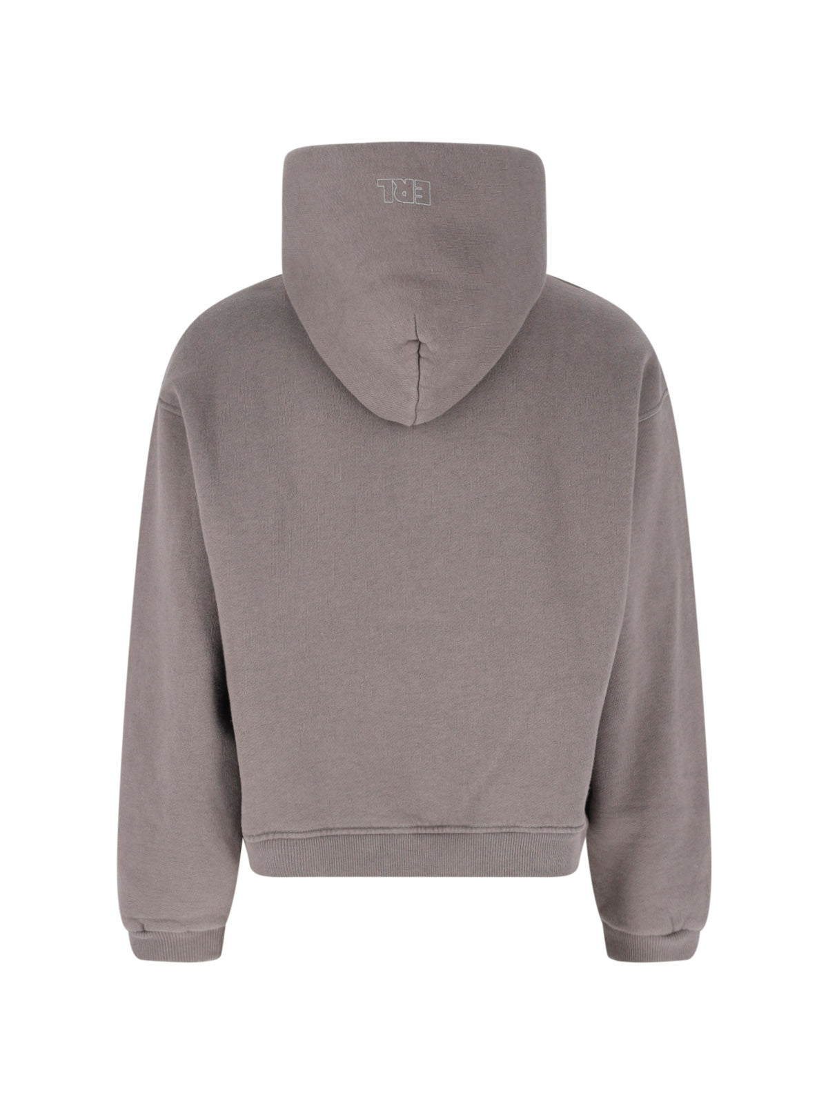 Taupe Cotton Hooded Sweatshirt