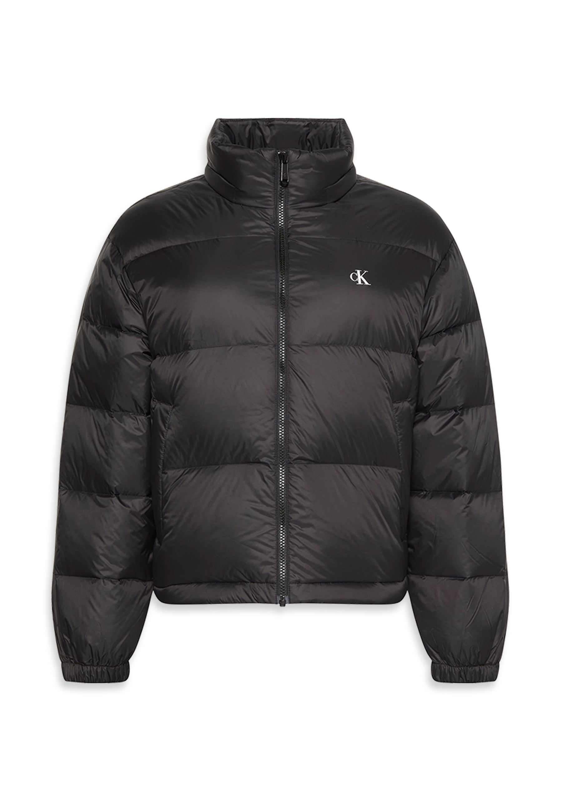 Cropped Boxy-Fit Coat With Detachable Hood