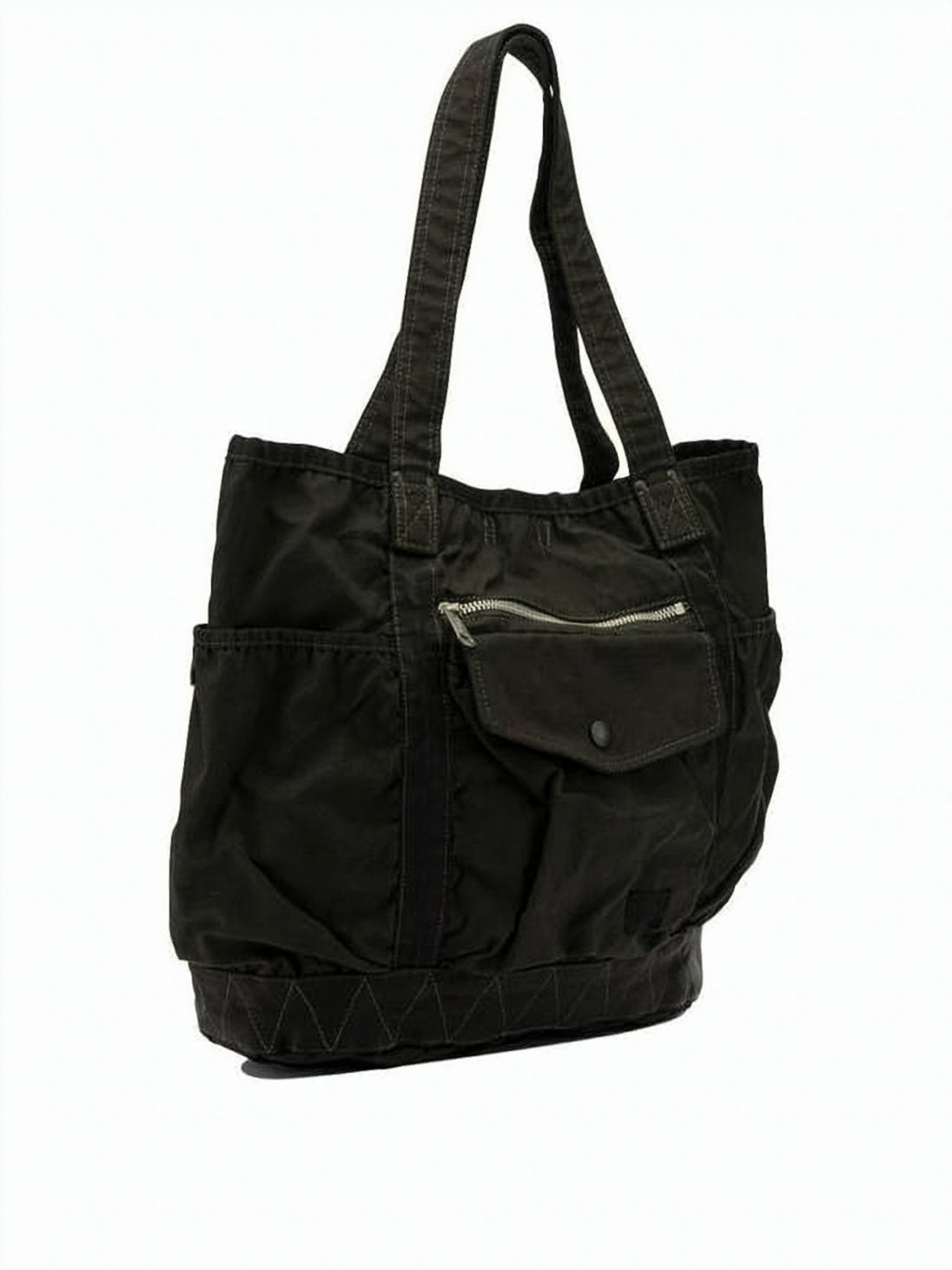Spacious Nylon Shoulder Bag