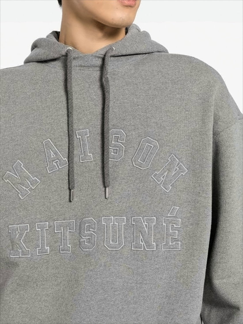 Relaxed Fit Hooded Sweatshirt With Embossed Logo