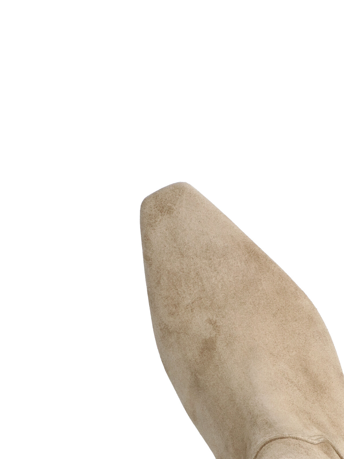 Beige Stassi Calf Leather Ankle Boots