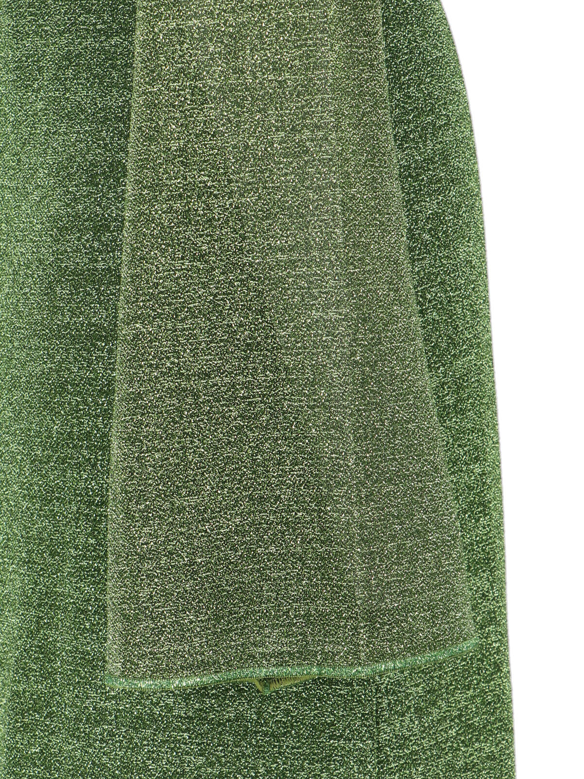 Maxi Kaftan Dress in Shimmering Green Metallic Fabric