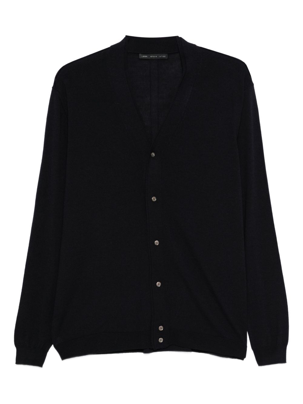 Double-Collar Extra-Fine Merino Wool Cardigan