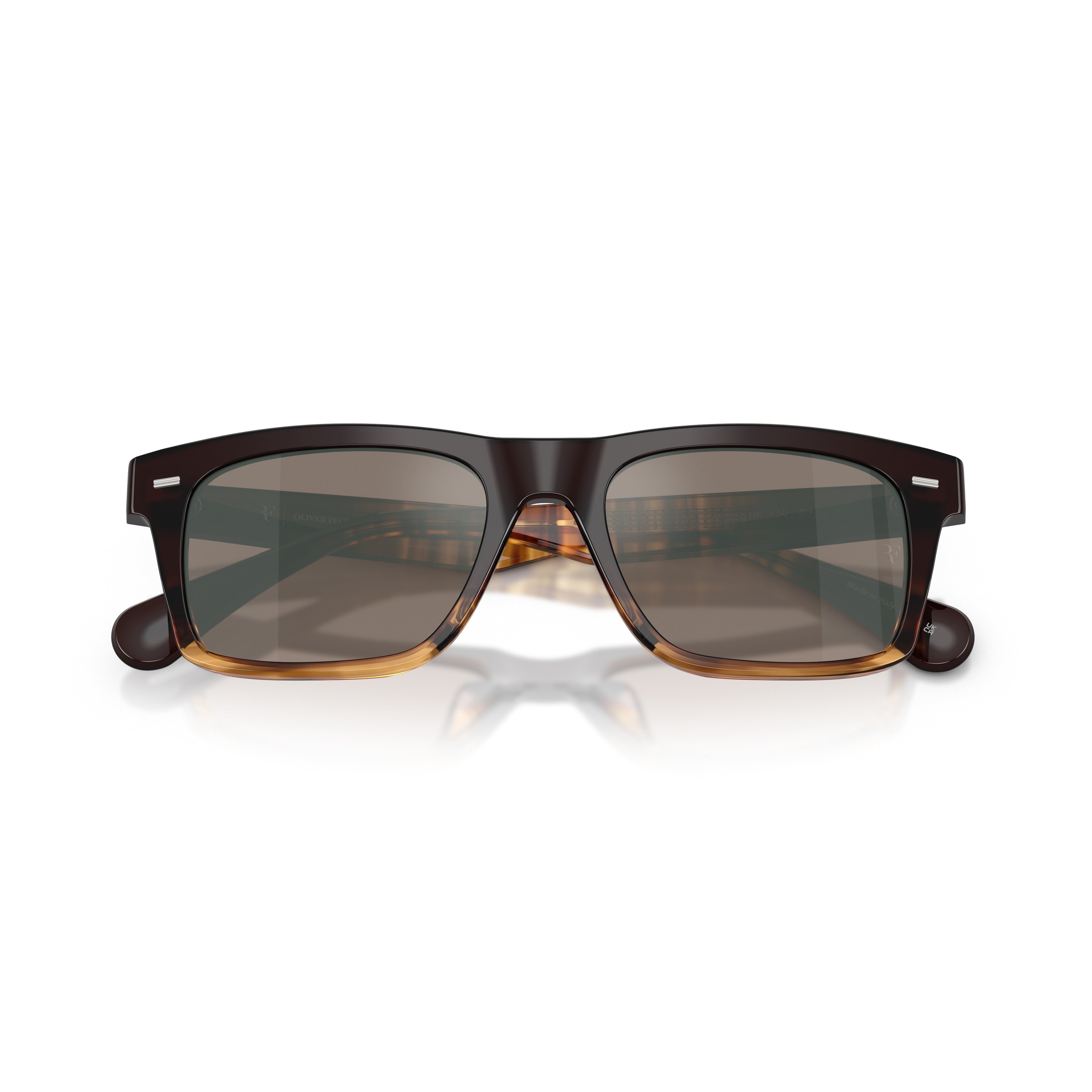0ov5596su Gradient Tortoiseshell Rectangular Sunglasses