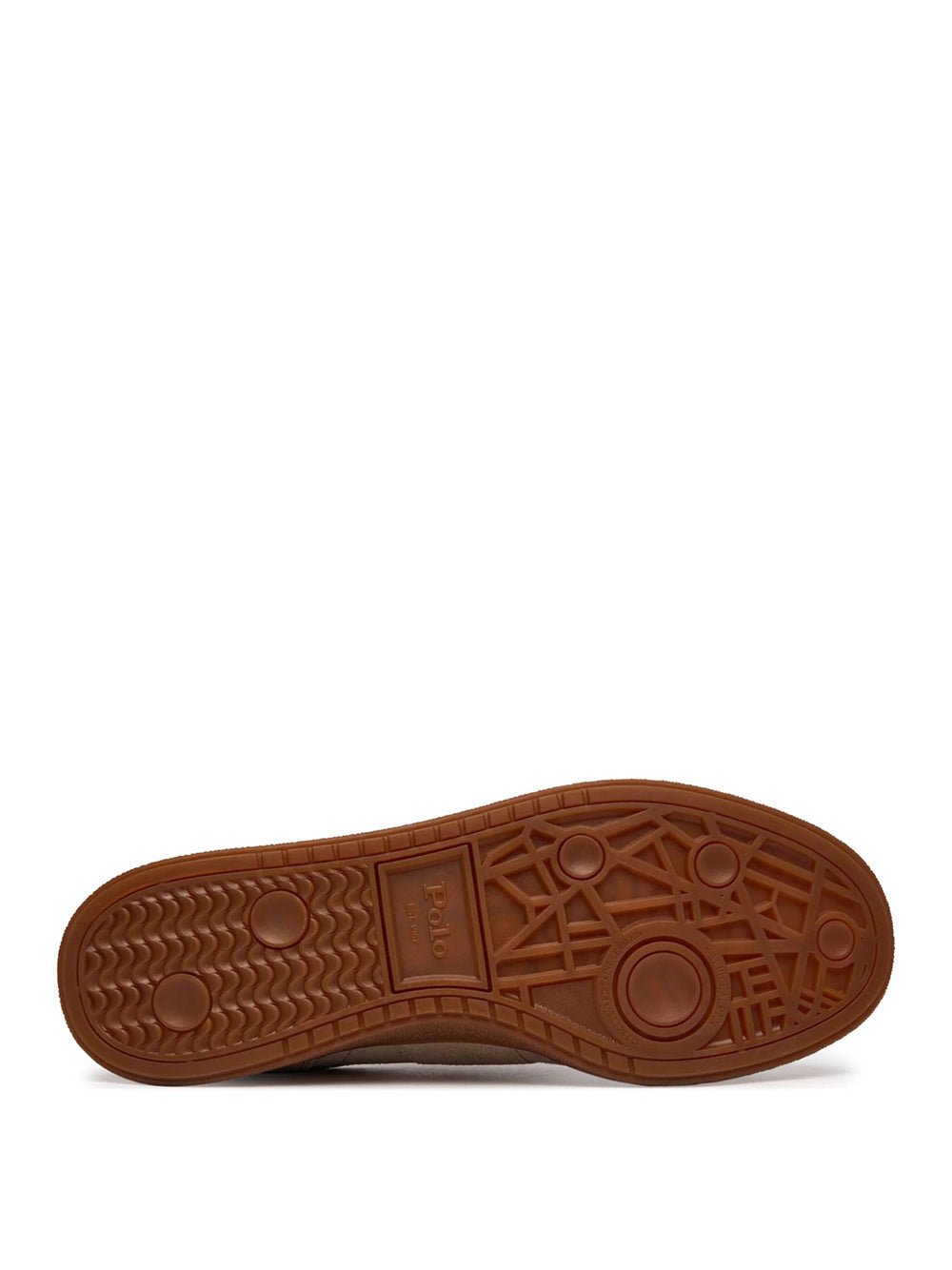 Beige Suede Low-Top Sneakers with Contrasting Details