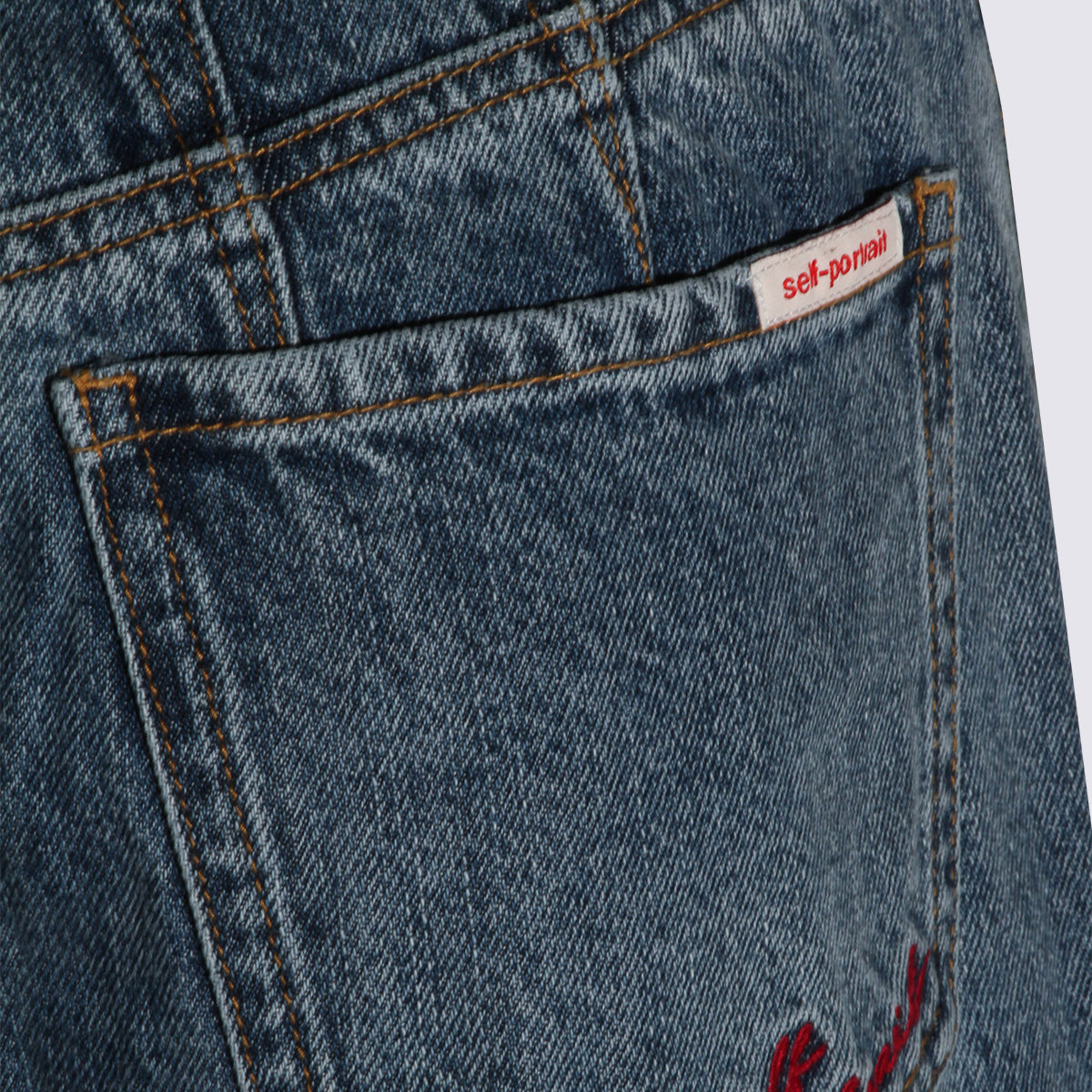 Blue Cotton Jeans