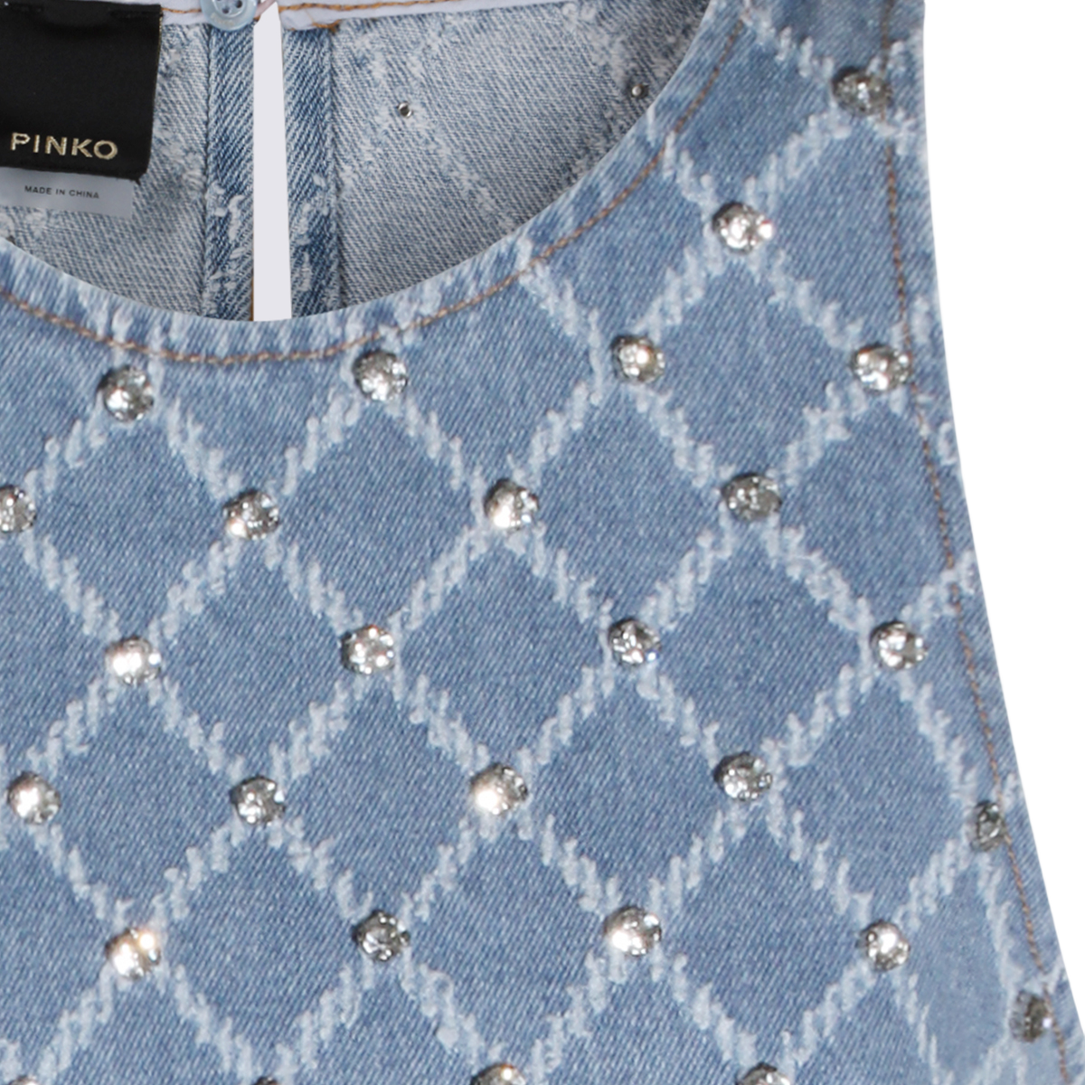 Light Blue Denim Shift Dress