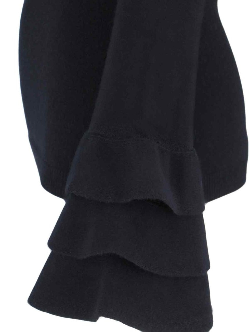 Ruffle Sweater – Black