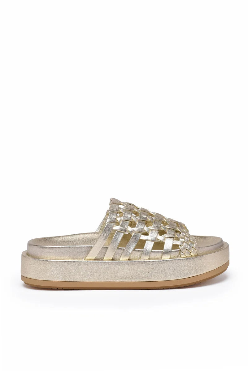 Wedge Mule - Beige