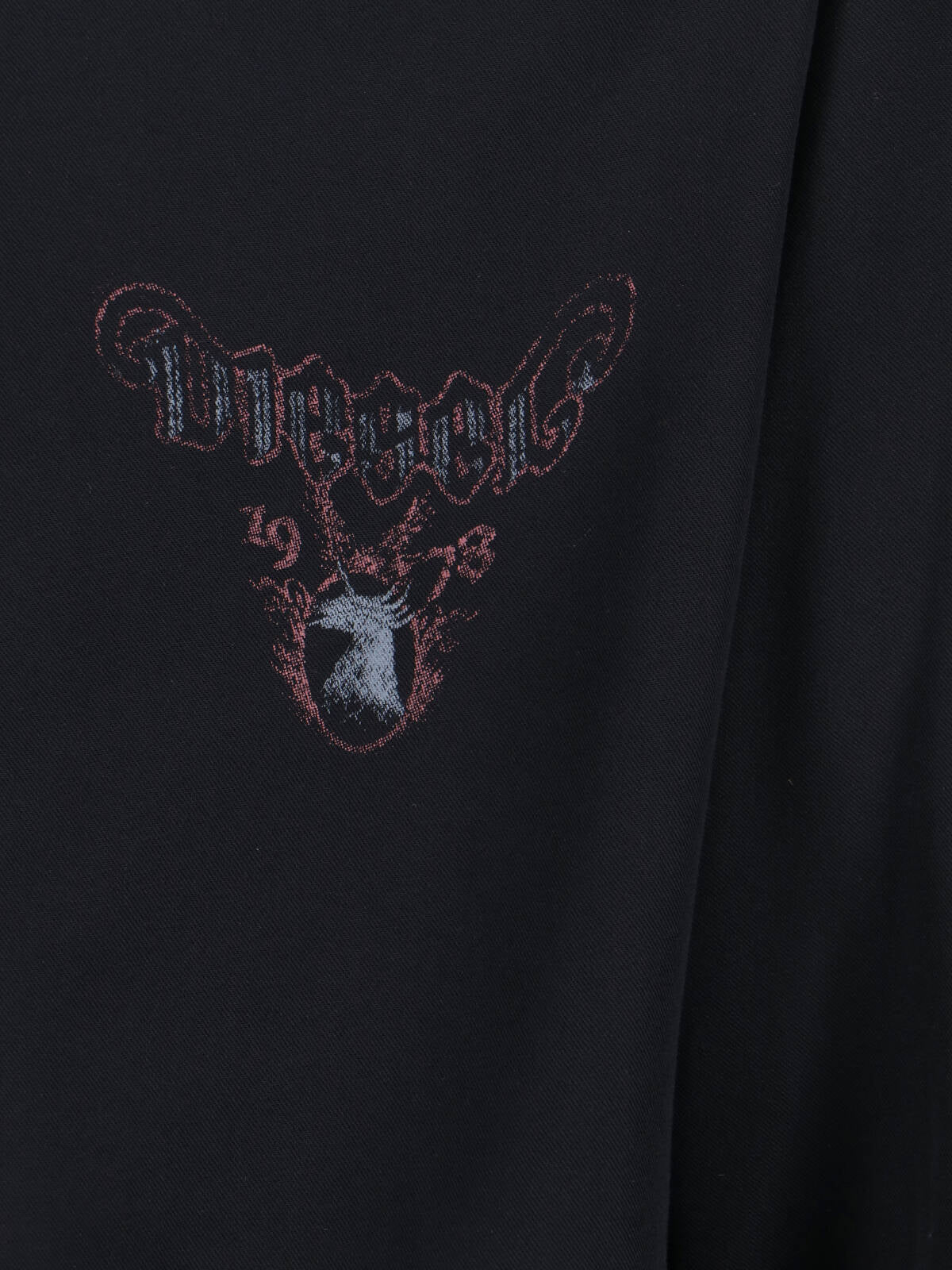 Black Viscose Long Sleeve Shirt